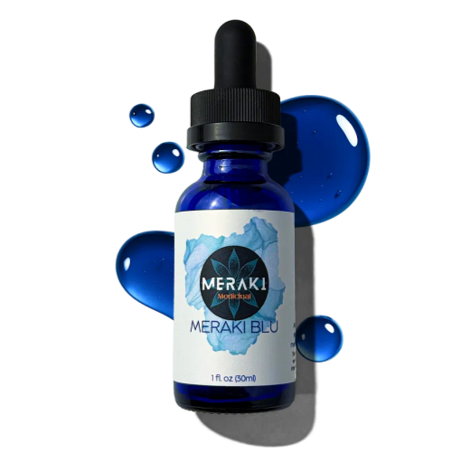 Meraki Methylene Blue Drops – Pharmaceutical Grade Nootropic Supplement for Brain Health - Dietary Supplement Support for Focus & Clarity – Third-Party Tested Formula – 30ml Glass Dropper Bottle